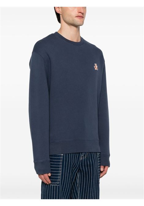 Blue Fox-motif sweatshirt - men MAISON KITSUNÉ | MM00313KM0307P476